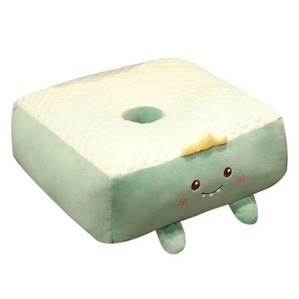 Bing Dou Dou Futon Minder Peluş Oyuncak - Tost Gülümseme Kare - 40cm - 12