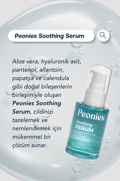 PEONİES Soothing Serum | Yoğun Nemlendirici, Yatıştırıcı Ve Onarıcı Serum | Tüm Cilt Tipleri - 3