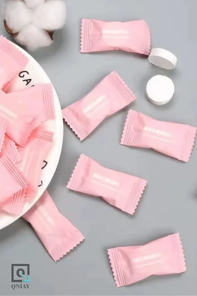 QNİAY 10 Adet Sıkılaştırılmış Seyahat Yüz & Makyaj Temizleme Mendili Yüz Temizleme Havlusu Makyaj Temizle - Resim 5