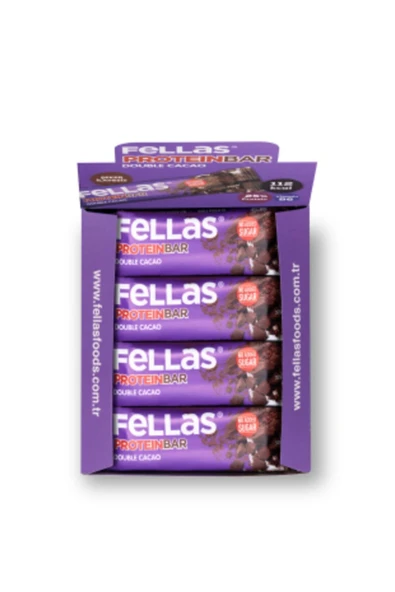Fellas Protein Bar - Duble Kakaolu 32 gr x 12 Adet - 4