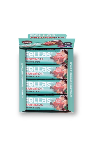 Fellas Protein Bar - Fındıklı ve Kakaolu 32 gr x 12 Adet - 4