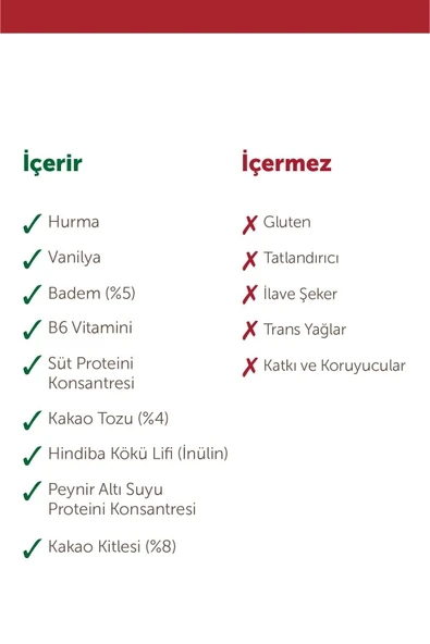 Fellas Yüksek Protein Bar - Bademli ve Kakaolu 45 gr x 12 Adet - 8