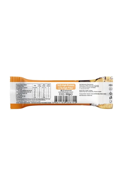 Fellas Yüksek Protein Bar - Yer Fıstıklı ve Kakaolu 45 gr x 12 Adet - 3