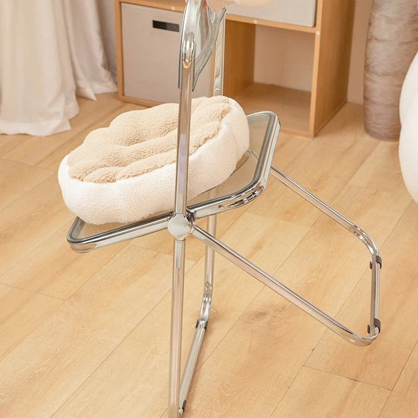 Makaron Stil Peluş Minder - Badem Bej - 40cm - 8