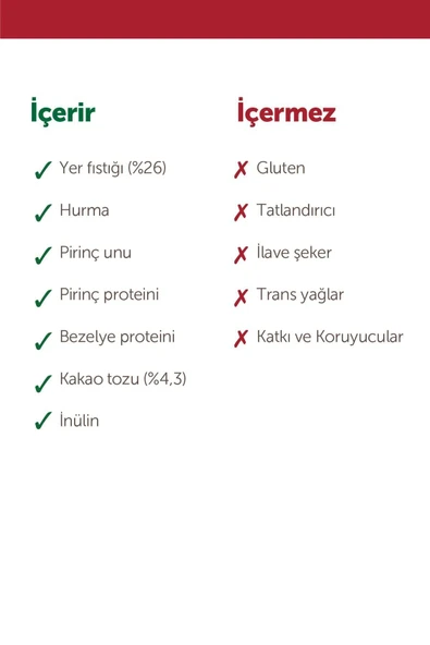 Fellas Vegan Protein Bar - Yer Fıstığı Ve Kakaolu 40g X 12 Adet - 6