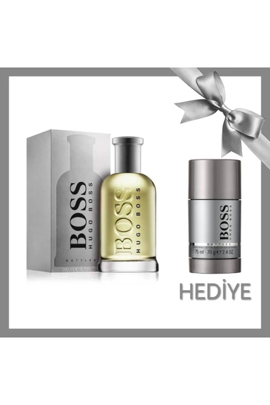 HUGO BOSS Bottled Edt 200ml.Vp Men & Deodorant Stick 75ml
