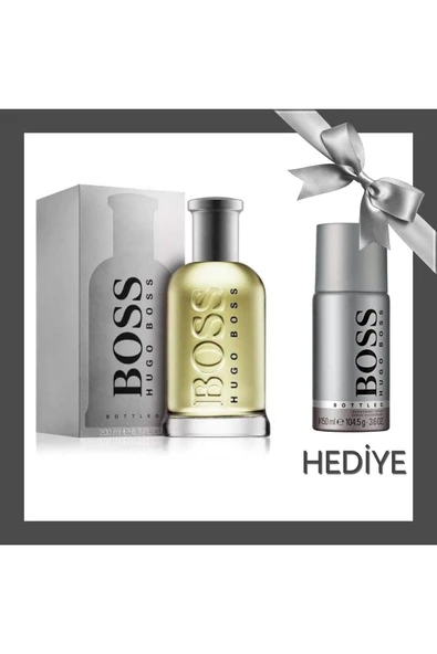 HUGO BOSS Bottled Edt 200ml.Vp & Bottled Deodorant Spray150ml