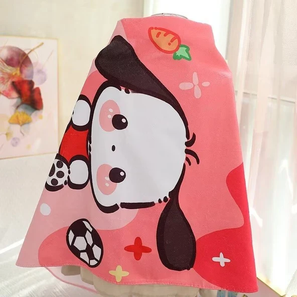 Sanrio Dondurma Serisi Plaj Havlusu - Kırmızı - 70x140cm - 6