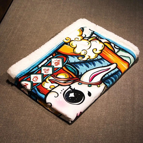 Tavşan Yılı Peluş Battaniye - Sonsuz Cazibe - 80x100cm - 5
