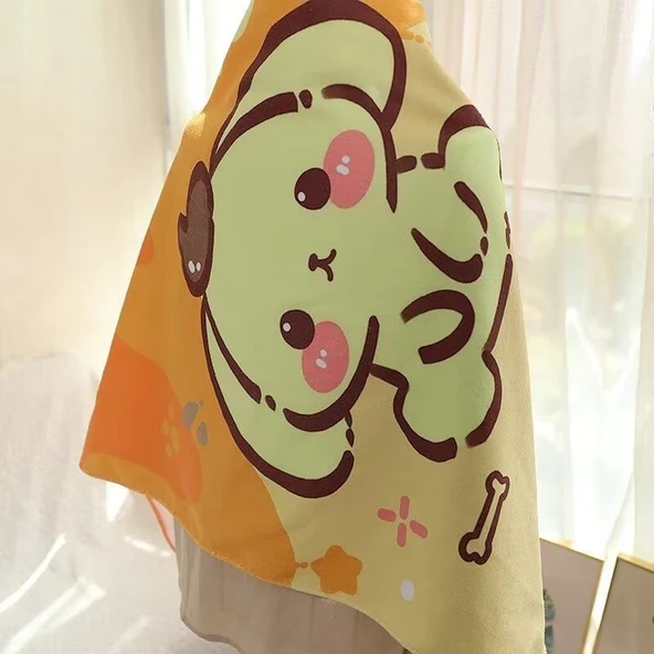 Sanrio Dondurma Serisi Plaj Havlusu - Kırmızı - 70x140cm - 10