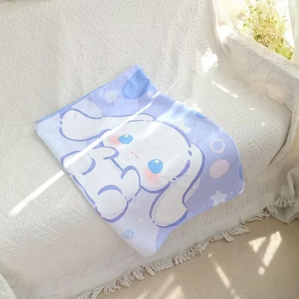 Sanrio Dondurma Serisi Plaj Havlusu - Mavi - 70x140cm
