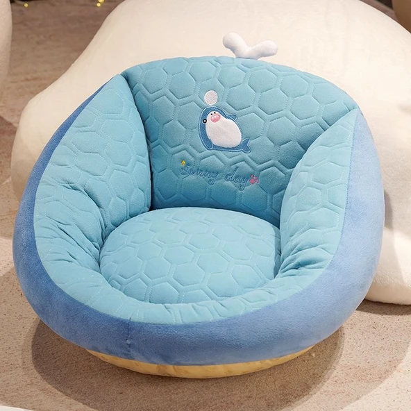 Sıcak Lateks Futon Koltuk Minderi - Köpek Balığı - 50x35cm