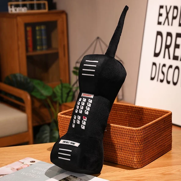 Büyük Abi Telefon Peluş Yastık - Resim Rengi - 80cm