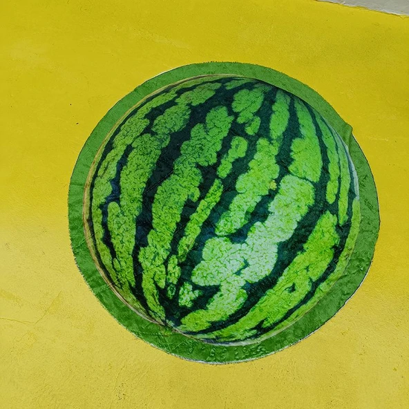 Meyve Desenli Battaniye - Yeşil Karpuz - Büyük 155cm