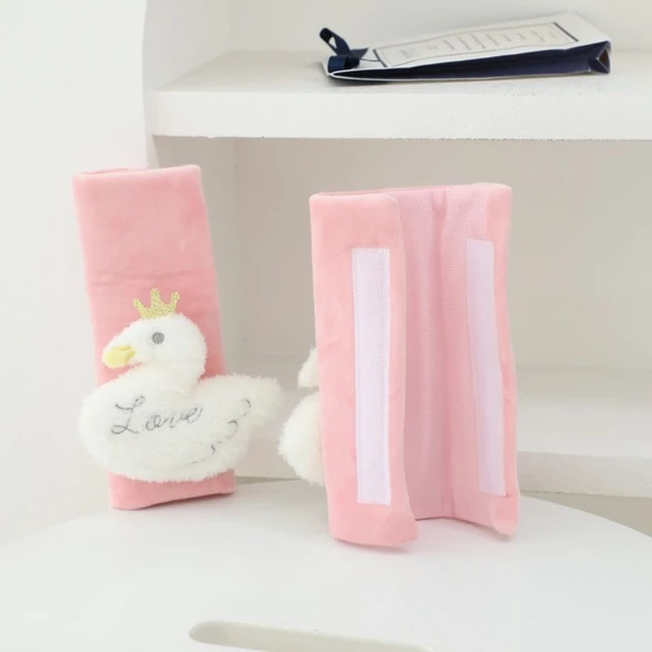 Kuğu Çift Peluş Yastık Kolye - 8*12cm - Resim 12