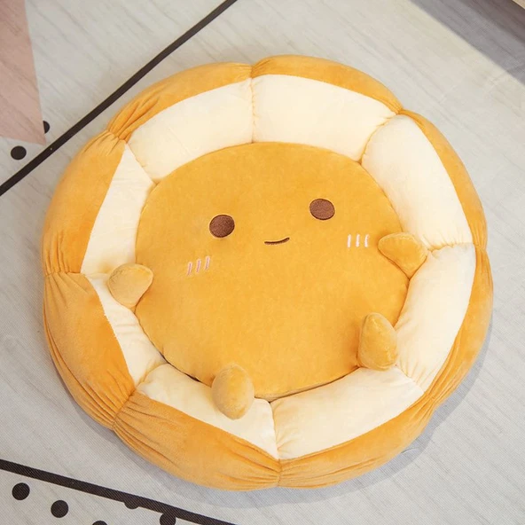 Ekmek Tasarımlı Tatami Minder - Köpek Gözler - 40cm