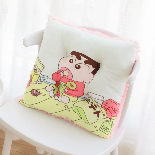 Peluş Hayvan Yastık - İki Karakterli - 45cm - 8