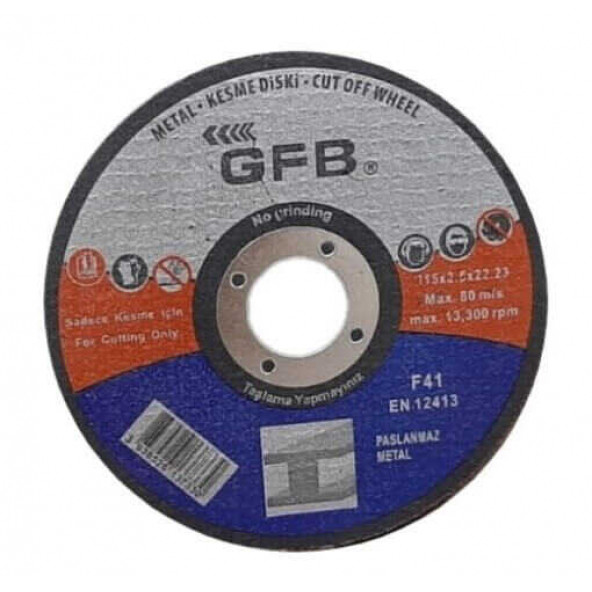 GFB Metal Kesme Taşı 180x3.0x22.23mm (5 ADET)
