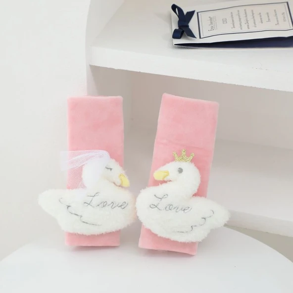 Kuğu Çift Peluş Yastık Kolye - 8*12cm - Resim 10