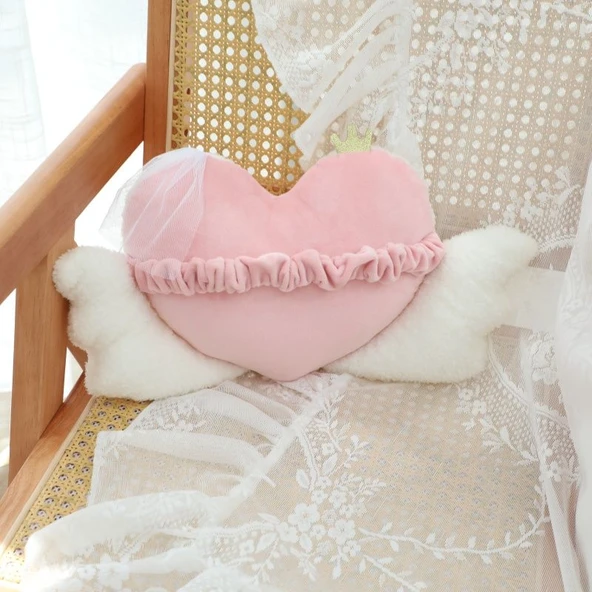 Kuğu Çift Peluş Yastık Kolye - 8*12cm - Resim 8