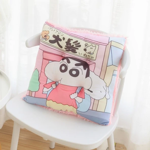 Peluş Hayvan Yastık - İki Karakterli - 45cm - 4