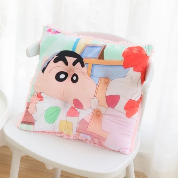 Peluş Hayvan Yastık - İki Karakterli - 45cm