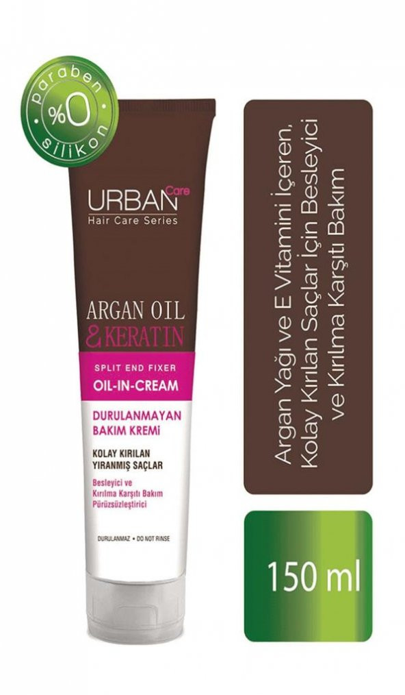 Urban Hair Care Durulanmayan Saç Bakım Kremi Argan Oıl & Keratın 150 Ml - 3