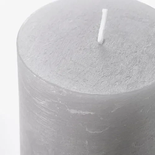 IKEA Informera Dekoratif Blok Mum Gri 3 Adet - Resim 4