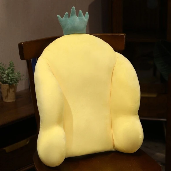 Ananas Desenli Bel Destekli Yastık - 43x36cm