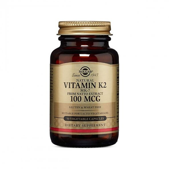 Solgar Vitamin K2 100mcg mcg 50 Tablet