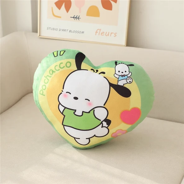 Sanrio Kalp Peluş Yastık - Pochacco - 36cm