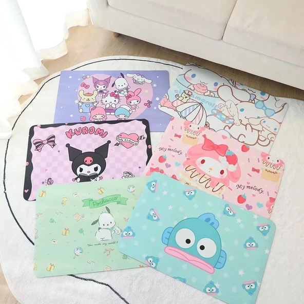 Çizgi Film Desenli Peluş Halı - My Melody - Tek Boyut - 3