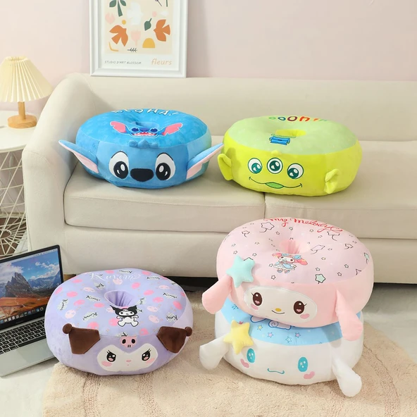 Çizgi Film Peluş Yastık - Kuromi - 45cm - 2