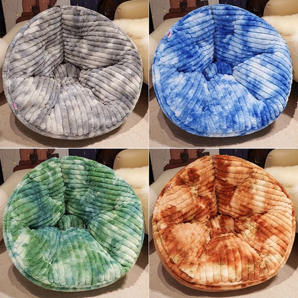 Çizgi Film Tavşan Peluş Koltuk Minderi - Gri, 120*60cm - 6