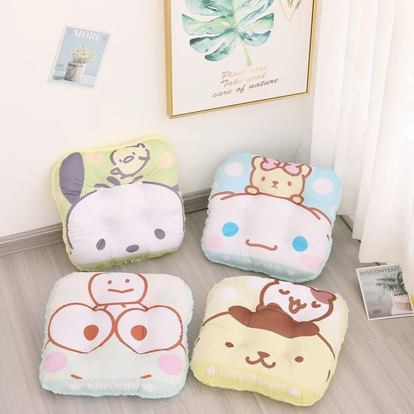 Çizgi Film Peluş Yastık - Sarı Puding - 43cm - 4