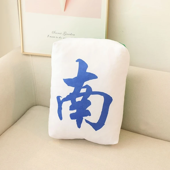 Mahjong Peluş Kolye - Nan - 10x6x4cm