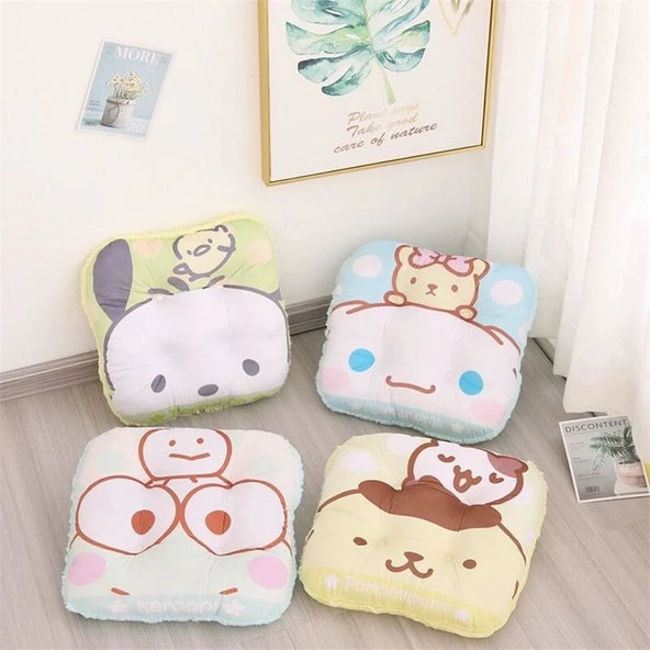 Çizgi Film Peluş Yastık - Sarı Puding - 43cm - 7