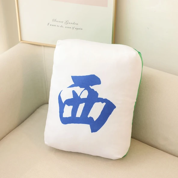 Mahjong Peluş Kolye - Xi - 10x6x4cm