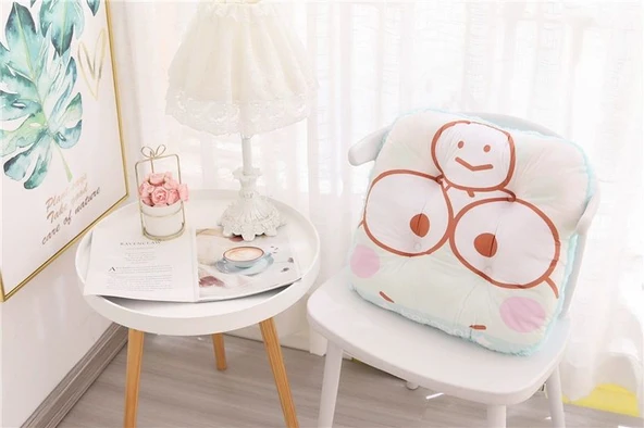 Çizgi Film Peluş Yastık - Sarı Puding - 43cm - 9