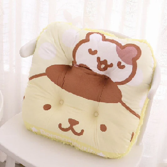 Çizgi Film Peluş Yastık - Sarı Puding - 43cm - 1