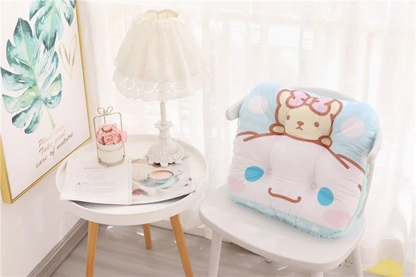 Çizgi Film Peluş Yastık - Sarı Puding - 43cm - 8