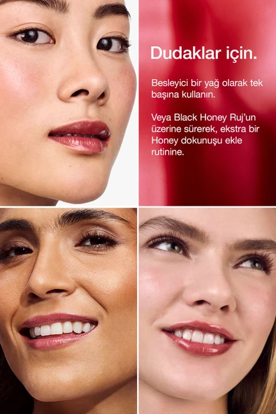 CLİNİQUE Pop™ Lip & Cheek Oil - Renklendirici Yanak ve Dudak Yağı – Renk: Black Honey 7ml | Parlak Bitiş - 7