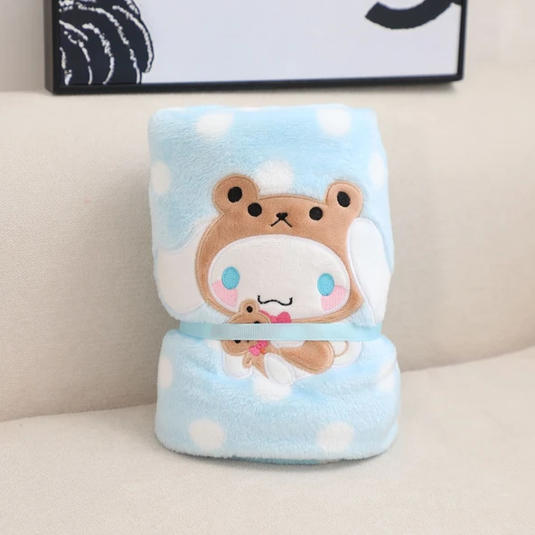 Çizgi Film Peluş Battaniye - Yıldızlı Pompompurin - 150x100cm - 8