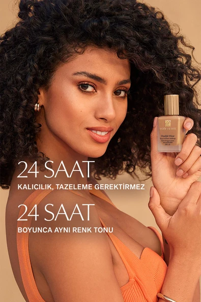 ESTEE LAUDER Doğal ve Mat Bitişli - Double Wear Stay-in-Place Fondöten SPF 10 ( 2WO Warm Vanilla ) - 30 ml - 2