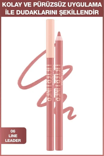 MAYBELLİNE NEW YORK Lifter Liner Pembe Tonlu Dudak Kalemi- 06 Line Leader