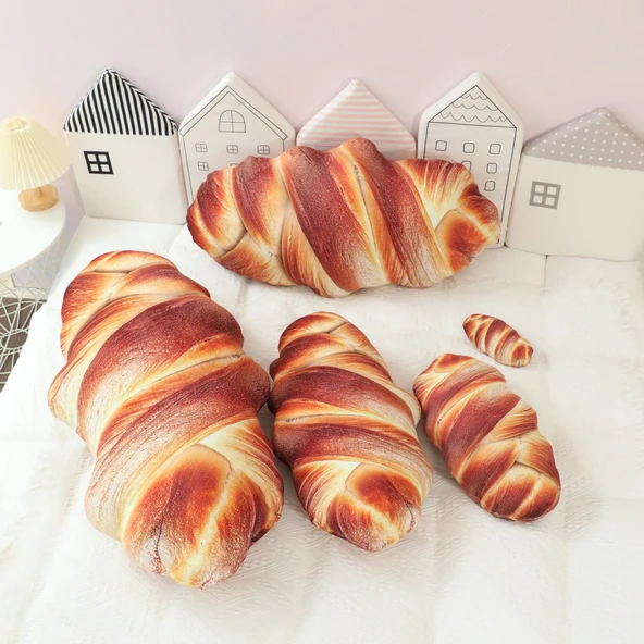 Karamel Ekmek Peluş Yastık - 80cm - 7