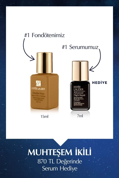 ESTEE LAUDER mükemmelce kapatır ve cildinizin ışıldamasını sağlar SPF10 (Renk: 3N1 Ivory Beige) 15mlMC.GZLK21