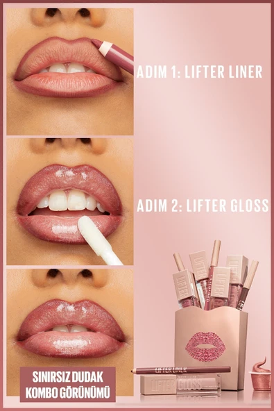 MAYBELLİNE NEW YORK Lifter Liner Nude Tonlu Dudak Kalemi- 05 On It - 5