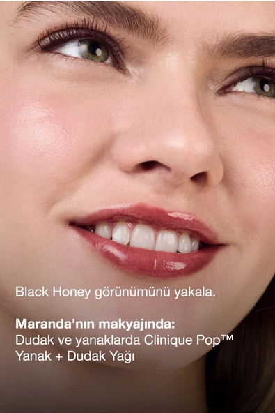 CLİNİQUE Pop™ Lip & Cheek Oil - Renklendirici Yanak ve Dudak Yağı – Renk: Black Honey 7ml | Parlak Bitiş - 8