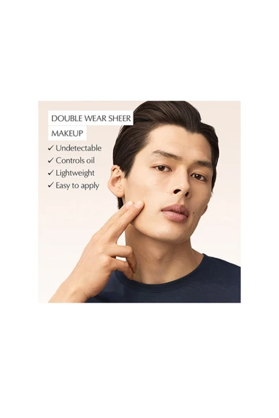 ESTEE LAUDER Double Wear Sheer Işıltı ve Nem Etkili Hafif Dokulu Fondöten SPF20 - 30ml Renk:2C3 Fresco - 4